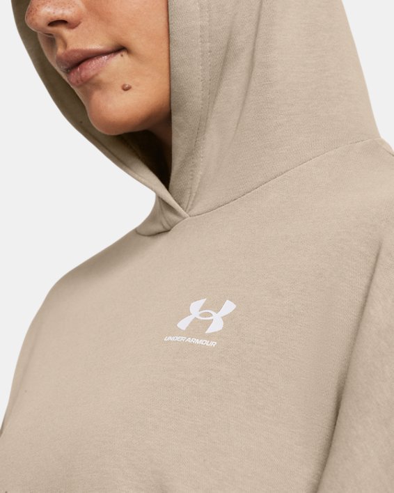 Women's UA Rival Terry Oversized Hoodie in Brown image number 2
